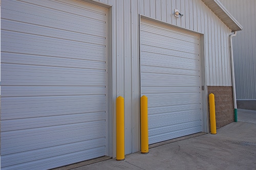 Ribbed Steel commercial garage door